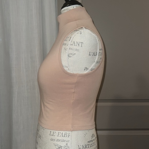 Nike Sportswear Collection Essentials Women's Sleeveless Mock Top Tan Hemp Small - Picture 7 of 11